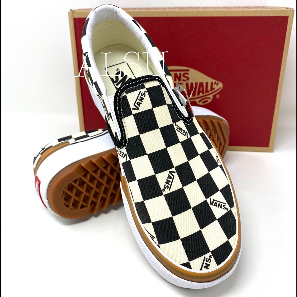 VANS Classic Slip On Platform Checkerboard Multi W - Picture 11 of 11